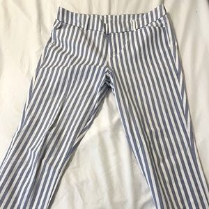 Old Navy Blue and White Striped Pants